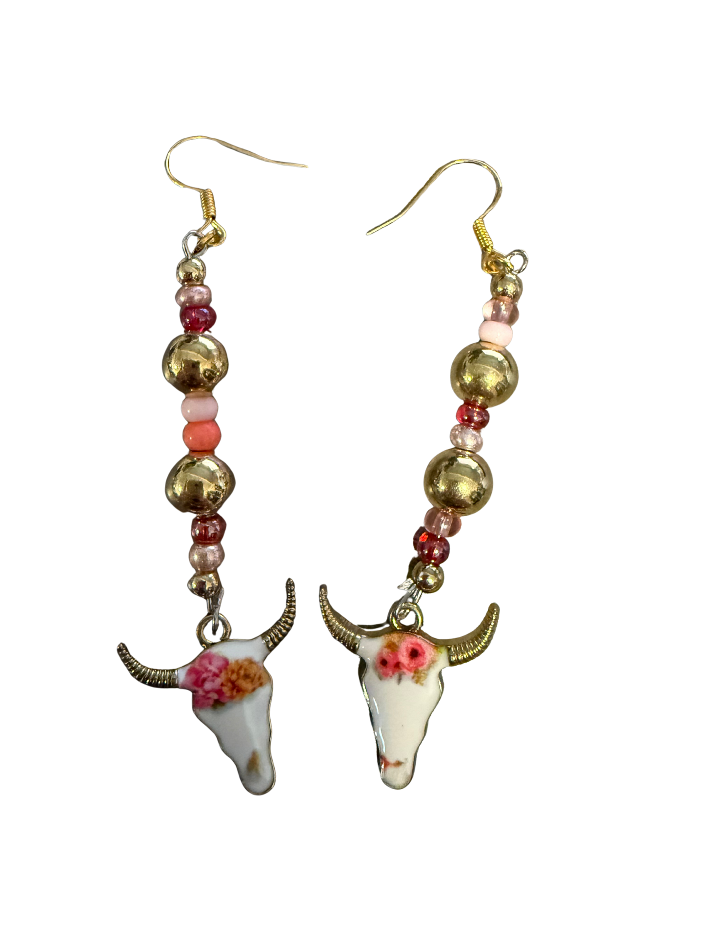 Wild Pixy Collective - Bull Head Earrings in Gold