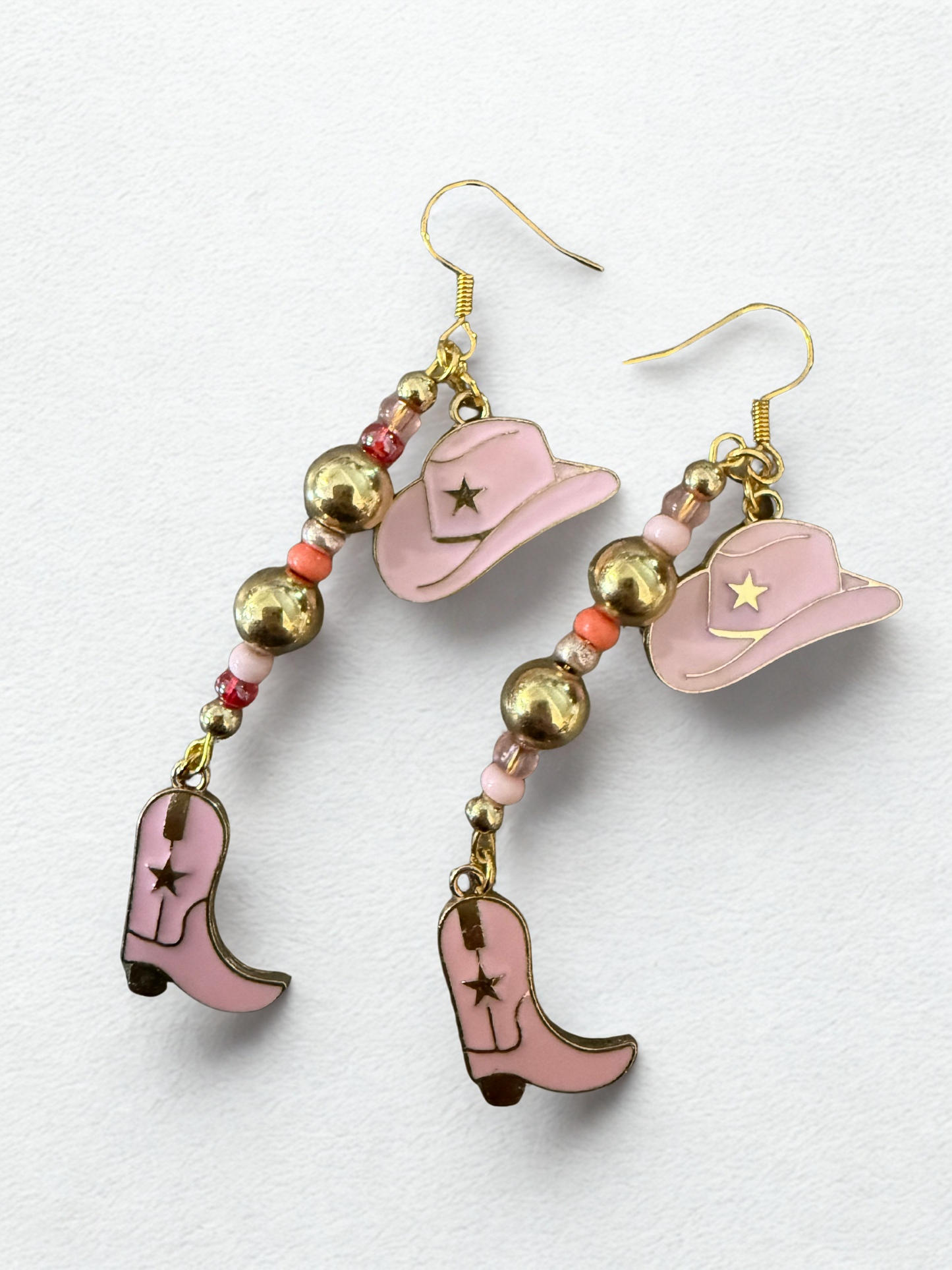 Wild Pixy Collective - Pink + Gold Cowgirl Earrings