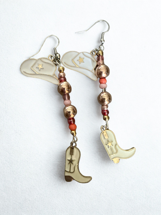 Wild Pixy Collective - White Cowgirl Earrings